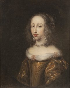 Prinsessan Anne Dorothee de Holstein Gottorp - Porträtt av prinsessan Anna Dorothea av Holstein-Gottorp (1640-1713), av Ovens, Juergen (1623-1678). Olja på duk. Mått: 69x57 cm. Nationalmuseum Stockholm