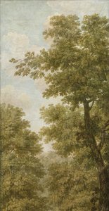 Tre väggbonader med holländskt landskap Tapetmålning av ett holländskt landskap med en herrgård Tre tapetmålningar av ett holländskt landskap av Jurriaan Andriessen (attributed to)