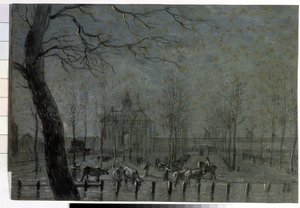 ""Utrechtsporten i Holland"" Kritteckning av Jurriaan Andriessen (1742-1819) 1797 Pushkin Museum, Moskva av Jurriaan Andriessen