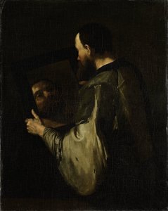 Filosof med spegel av Jusepe de Ribera (copy after)