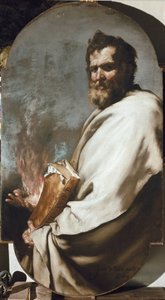 Elia eller profeten Elias - Profeten Elia. Målning av Jose (Joseph) av Ribera, av Spagnoletto (1591-1652)