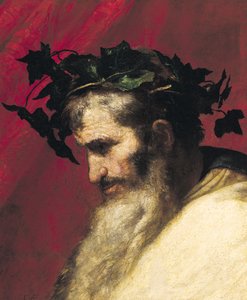 Head of an Old Man, fragment från Triumph of Bacchus av Jusepe de Ribera