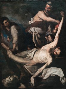 Le martyre de saint Barthelemy - Saint Bartholomews martyrskap - Målning av Jose de Ribera, dit lo Spagnoletto (l
