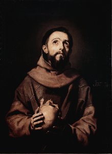 St. Franciskus av Assisi (olja på duk