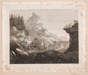 Bergsområde nära Seefeld Abbey av Just Mathias Thiele