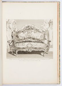 Soffa avrättad för herr greven av Bielinski Grand Mal av Polens krona, 1735.; Soffa avrättad för greven av Bielinski 1735, 4:e tavlan av Juste Aurèle Meissonnier