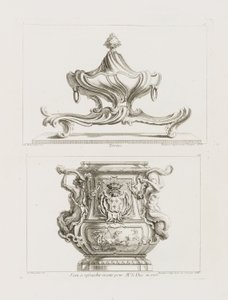 Terrine, pl. 57 i verk av Juste-Aurele Meissonnier