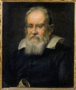 Porträtt av Galileo Galilei dit Galilee, italiensk astronom