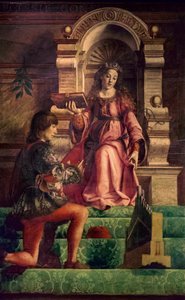 Musik, ca 1470 (olja på poppel) av Justus of Ghent
