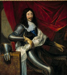 Porträtt av Ludvig XIII (1601-1643) Frankrikes kung - Målning av Juste D