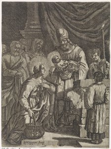 Presentation av Kristus i templet av Justus van den Nijpoort