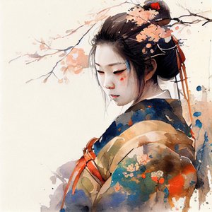 Japansk blomsterfrid av Justyna Jaszke
