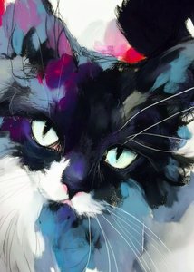 Vibrant Cat Gaze av Justyna Jaszke