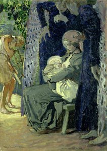 Heliga familjen, ca 1913 (olja på duk)