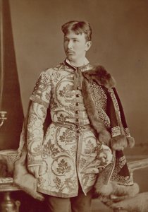 Ungersk magnat, ca 1870-80 (sepiafoto) av József Borsos