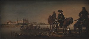 Prins Christian, arvtagaren, jagar änder på Nykøbing slott av KMS 1530 Monogrammist A.M.