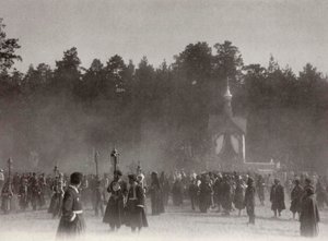 Påskprocession, Sarovklostret, Ryssland, 1903