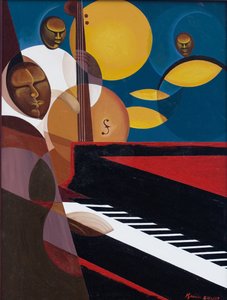 Cobalt Jazz, 2007 (olja och akryl på duk)