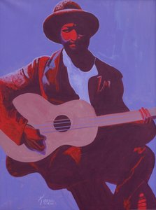Purple Blues, 2006 (olja och akryl på duk)