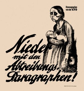 Ner med abortparagraferna!, 1923. av Käthe Kollwitz