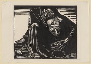 Slutgiltig tredje utgåva. För albumet ”Jahrbuch der Originalgraphik”, 3:e årgången, Berlin: Wohlgemuth  Lissner, 1921 av Käthe Kollwitz