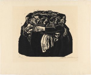 Krig, blad 6: Mödrarna av Käthe Kollwitz