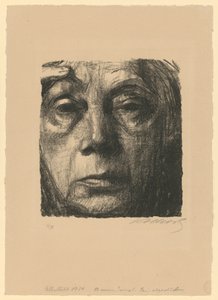 Självporträtt av Käthe Kollwitz
