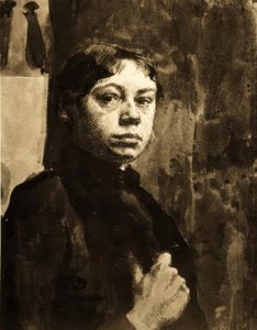 Självporträtt av Käthe Kollwitz
