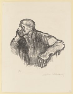 Sittande arbetare av Käthe Kollwitz