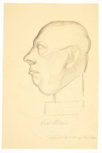 Porträtt av målaren Carl Holsøe (1863-1935)