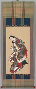 Courtesan, tidigt 1700-tal. av Kaigetsudō Doshin