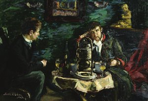Skådespelaren Tobias Sorensen och Ola Voss (olja på duk)