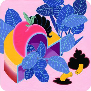 Apple Peach, 2019 (akryl på duk) av Kam Tsz