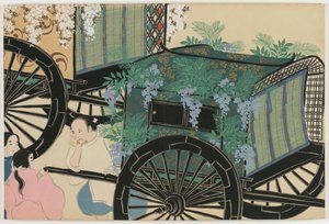 Flowers of a Hundred Worlds (Momoyogusa): Blomdraperade vagnar (Hanasashiguruma)