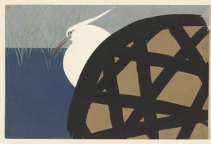 White Heron av Kamisaka Sekka