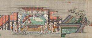 Rulle 1 från Sången om den bestående sorgen (Chōgonka gakan) av Kano Sansetsu