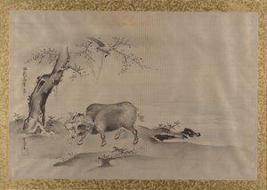 Album med kopior av kinesiska målningar, 1600-talet.