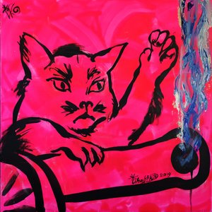 Den vilda rosa katten