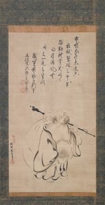 Hotei, 1616. av Kano Takanobu