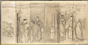 Seven Sages of the Bamboo Grove, 1600-talet.