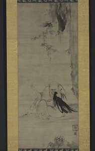 Choyo: Monk Sewing under Morning Sun, c.1350 eller tidigare av Kaō