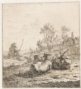 Get och två får Djur (serietitel) av Karel Du Jardin