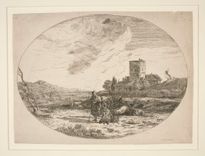 Bukoliskt landskap av Karel Dujardin