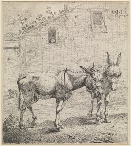 De två åsnorna av Karel Dujardin