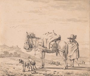 Man med mula av Karel Dujardin