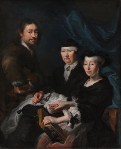 Konstnären med sin familj