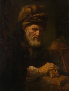 En gammal man i en pälsmössa, 165060.