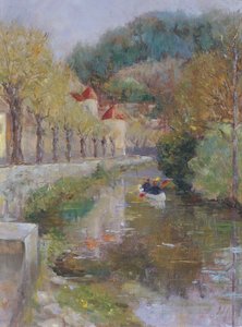 Kanalen vid Noyers, Bourgogne, 2002