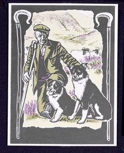Shepherd Laddie o the Hills, 1997 (linosnitt på papper)