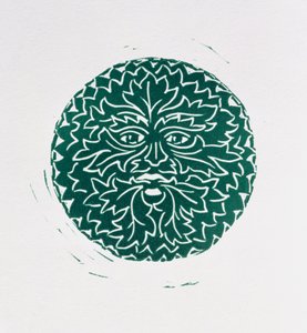 The Green Man, 1998 (linosnitt och papper)
